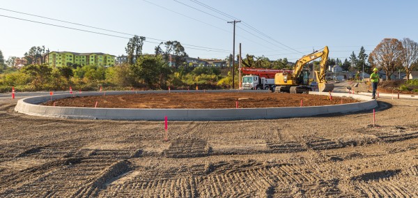 Construction - Entrance Construction on the entrance to the new Costco location